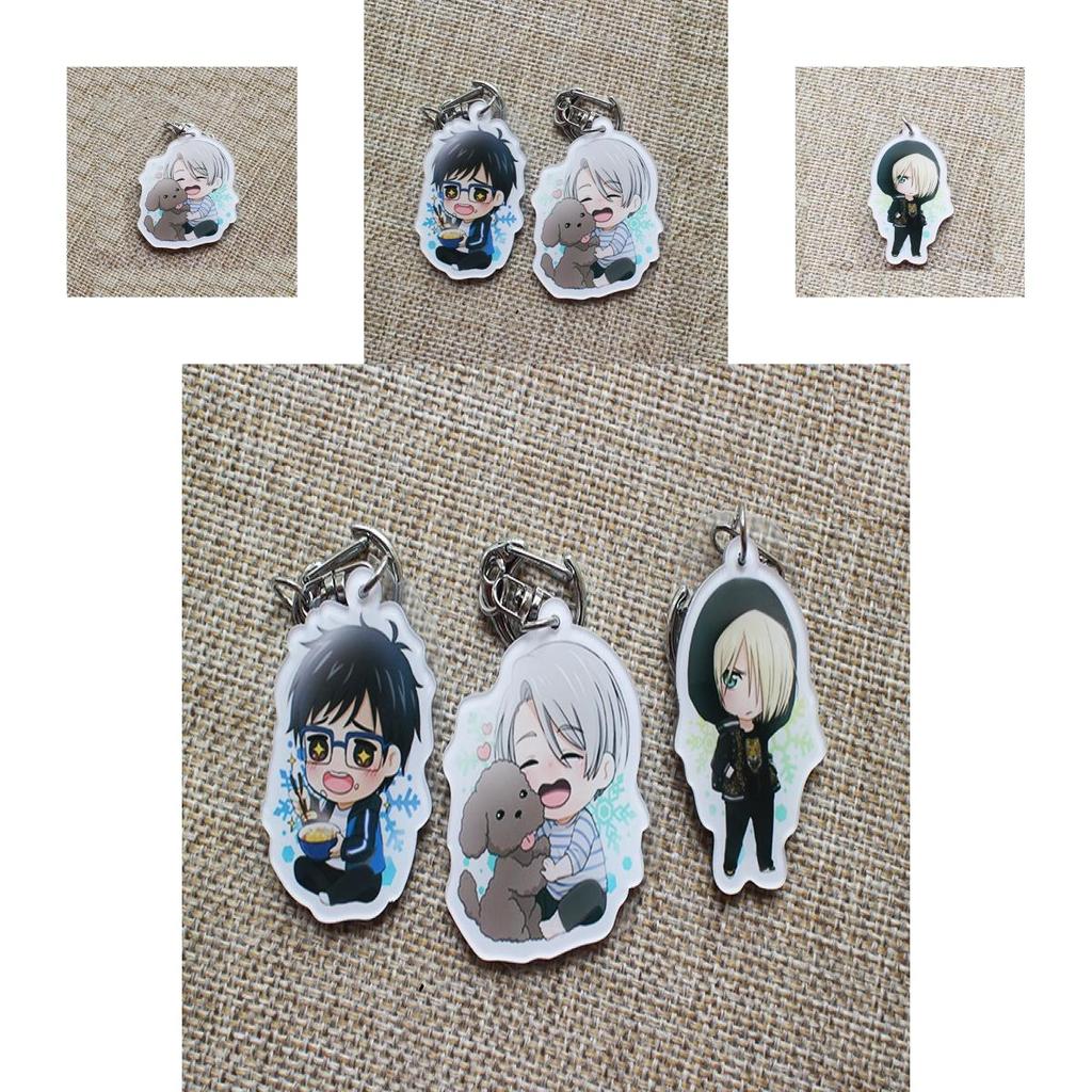 Yuri On Ice Acrylic Keychain With Doublesided Printing For Key Holder And Bag Decoration