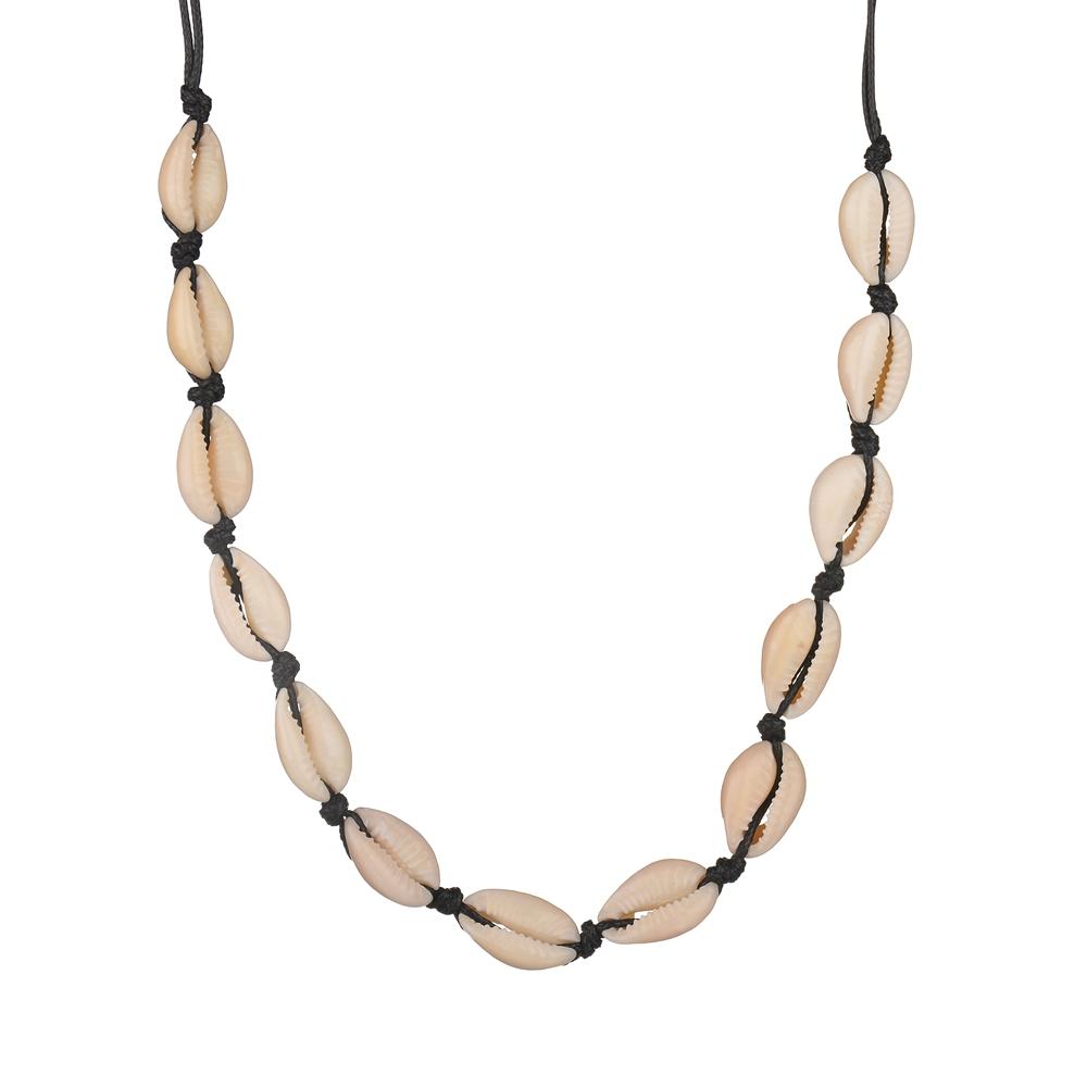 Fashion Classic Shell Beaded Necklace Personalized Casual Unisex Collar Chain Jewelry Gift Clothing Accessories