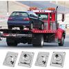 4Pcs Stainless Steel Flush Mount D-Rings,Heavy Duty Floor Mount Tie Down Anchors For Boats Trailers Trucks,56x66mm Load Capacity