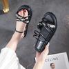 Summer Lightweight Women Flat Sandals Fashion Bandage Slip-on Slippers Beach Open-toe Soft Sandalias Girl Student Slide De Mujer