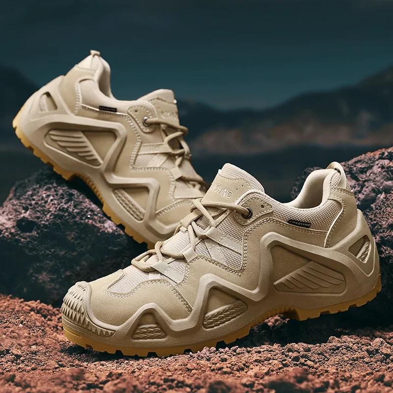 2025 Summer New Desert Boots Men Women Tactical Combat Waterproof Breathable Mesh Upper Multi-terrain EVA Midsole Anti-wear