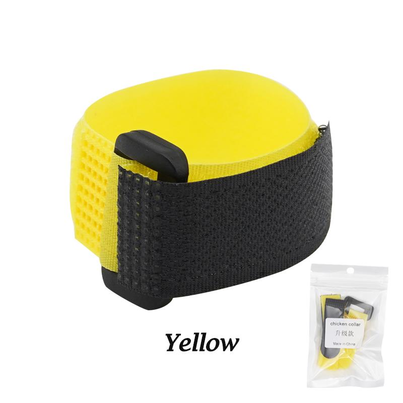 

2 шт. Ошейник от кукареканья для курицы, Легкий шейный бандаж для курицы, Регулируемый ошейник для петуха, курицы, домашней птицы, Экологичный ремень жёлтый