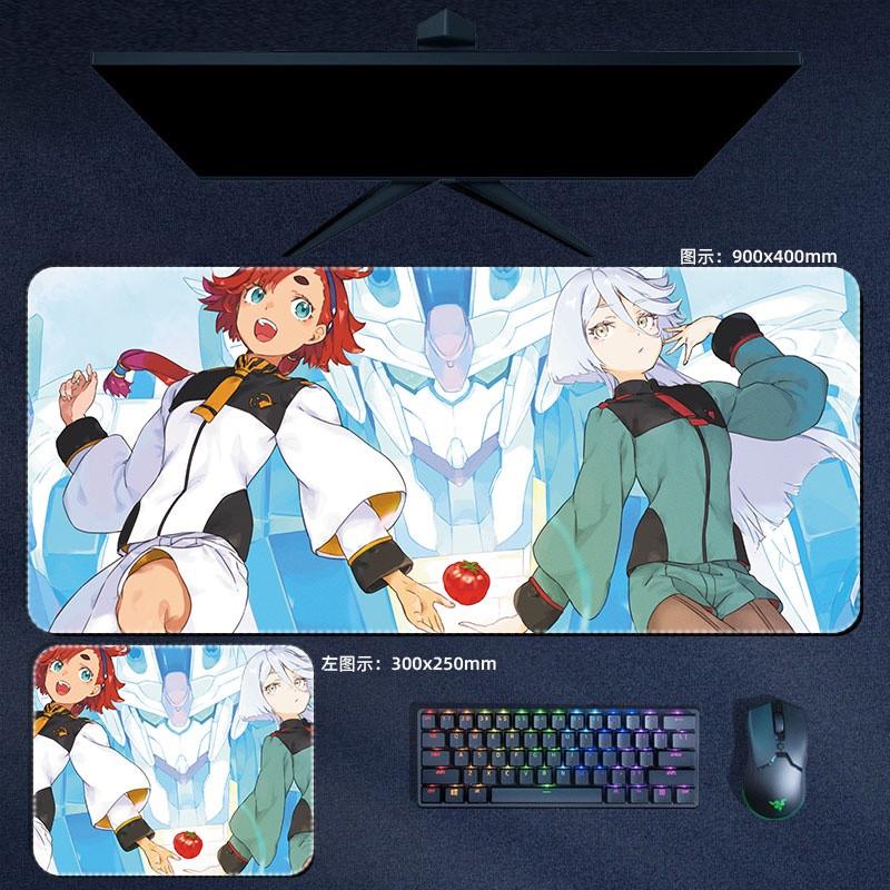 Anime The Witch From Mercury Mouse Pad Cool Gundam Mousepad Computer Laptop Gamer Padding Desk MatsWz2588Hh8