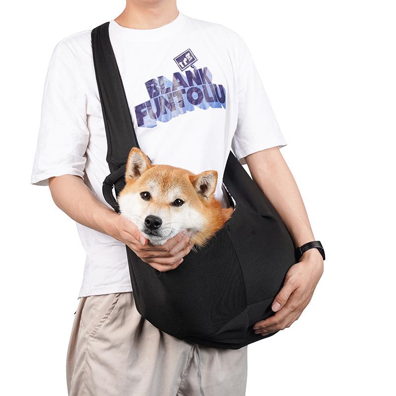 Foldable Cat & Dog Crossbody Backpack - Large Capacity, Portable & Single Shoulder Design for Outings