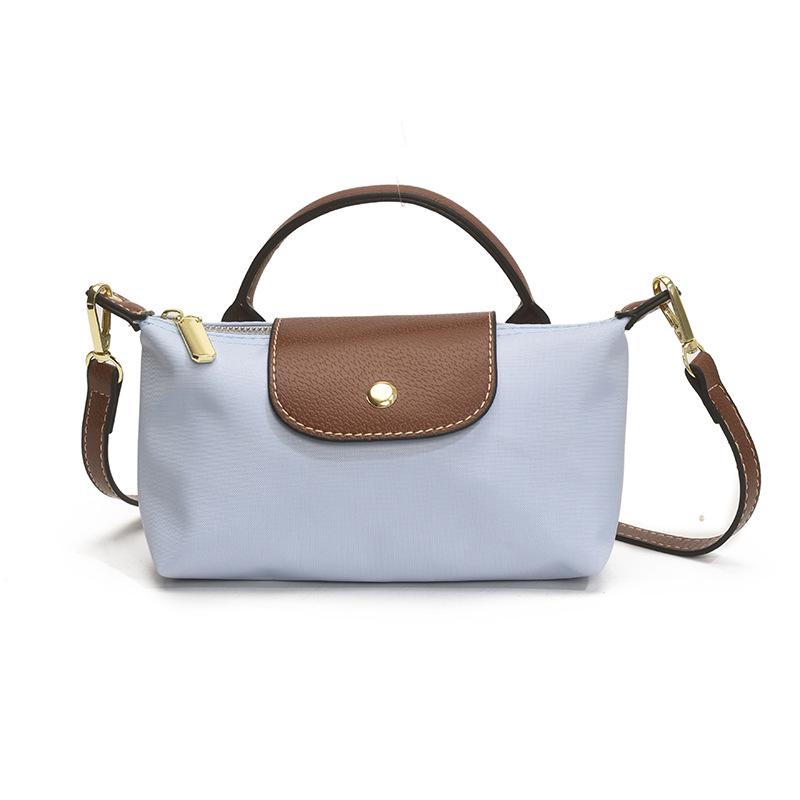 The BAY 2025 Women's Versatile Nylon Crossbody Bag - Casual, Single-Shoulder Dumpling Design blauw