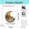 Colorful Rabbit 2D Acrylic Ornament for Easter and Valentine's Day Decor