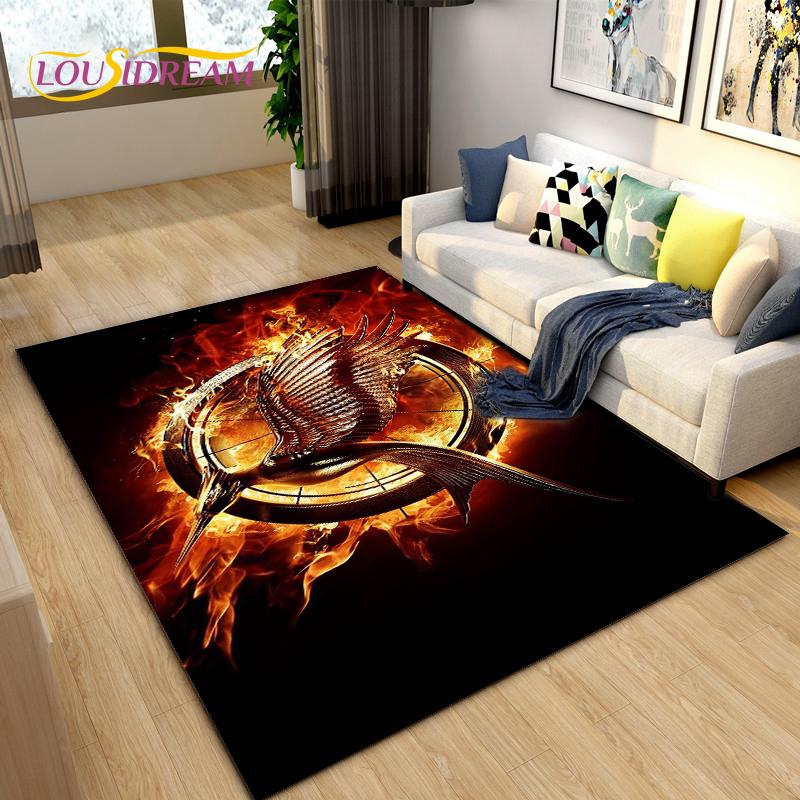 3D Phoenix Bird Area Rug Large,Carpet Rug for Living Room Bedroom Sofa Decoration,Kitchen Bathroom Non-slip Floor Mat  alfombra