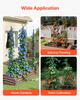 Garden Stakes, 25 Pack, 1800 Mm, Plastic Coated Metal Tomato Stakes, Garden Sticks for Plants Support, with Pointed End and Non-Slip Bumps for Growing