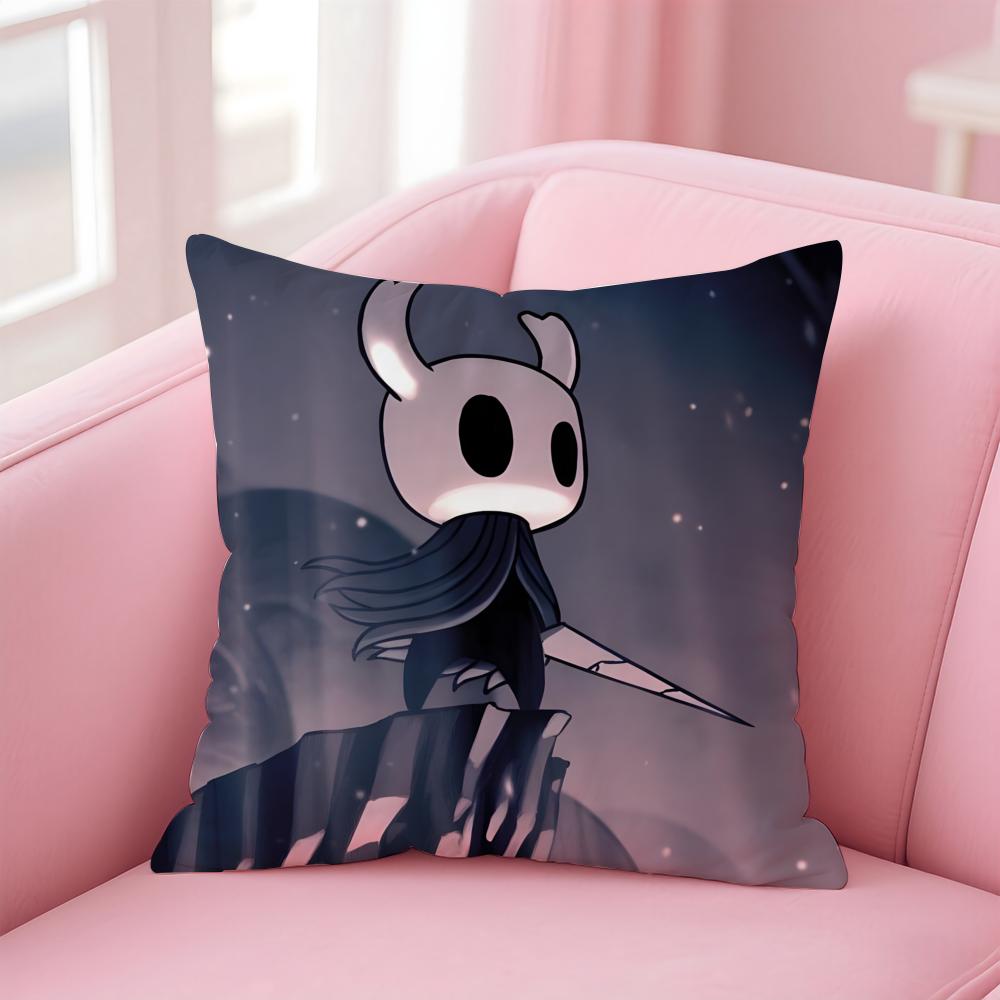H-Hollow KnightS Cushion Cover Home & Car Multi-Scene Pillow Cover - Reversible, Soft & Durable for Daily Use