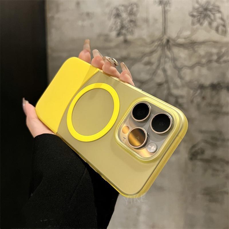 Original Ultra Thin Matte Magnetic Wireless Charge 2 IN 1 Clear Case For For Iphone 15 14 Plus 13 12 11 Pro Max Magsafe Hard Cover
