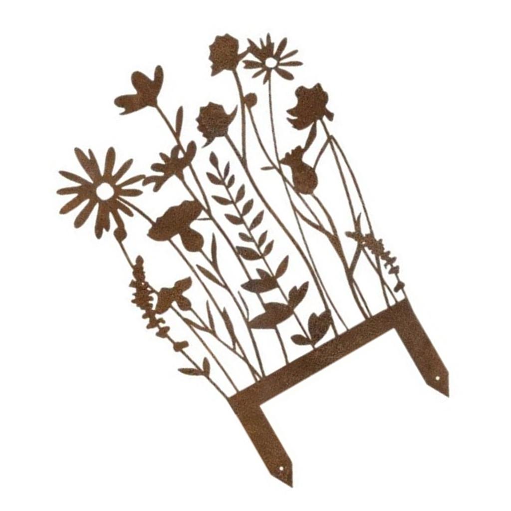 Weatherproofed Metal Garden Stakes Decorative Outdoor Art Rusts Resistant Easy Setups Plant Identifier