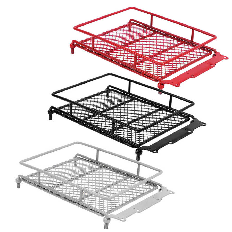 RC Metal Roof Rack Luggage Carrier with LED Light Fit for MN 1/12 RC Crawler MN90/MN90K RC Model Car Spare Parts Roof Rack