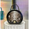 Borsa in schiuma per donna vera pelle nuova moda borsa da donna in vera pelle borsa rotonda in vera pelle con motivo coccodrillo