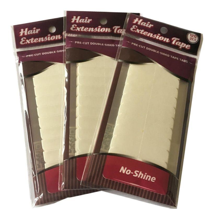 

120 tabs/lots 10 sheets 0.8cm*4cm No shine white adhesive tape waterproof tape for tape hair extension a 10 sheets 120 tabs