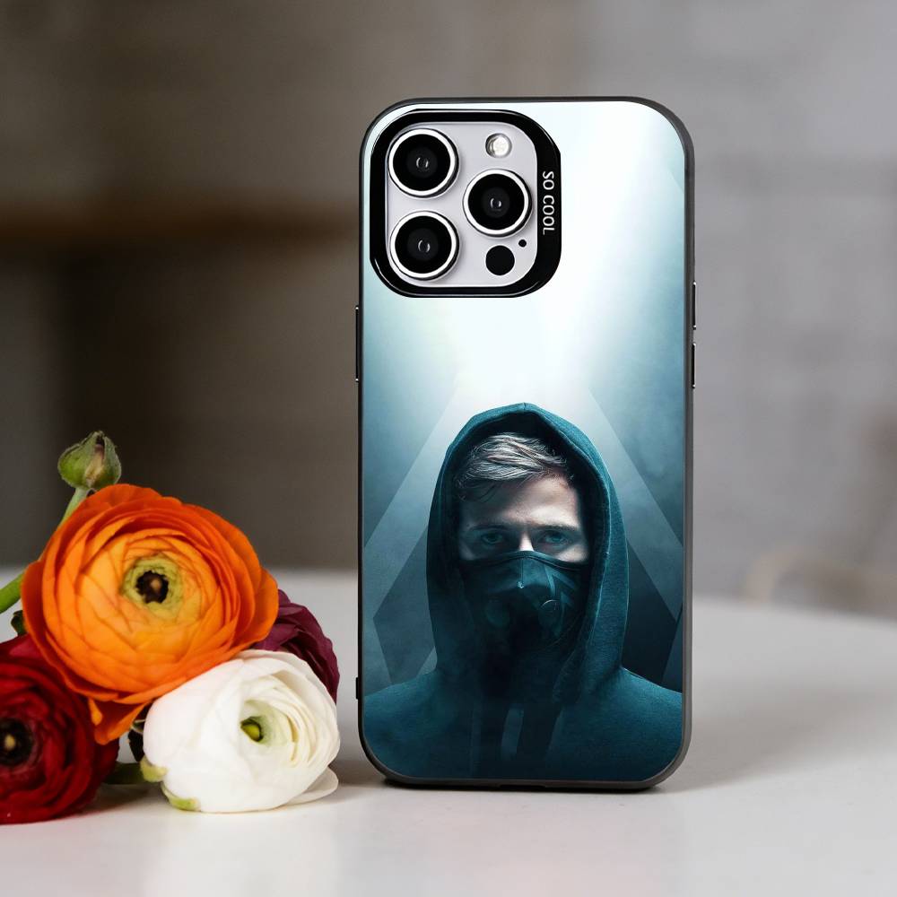 Alan Olav Walker Phone Case For iPhone 17,16,15,14,13,12,11 Plus,Pro Max,XS,Colorful Silver Phone Case Funda Cover