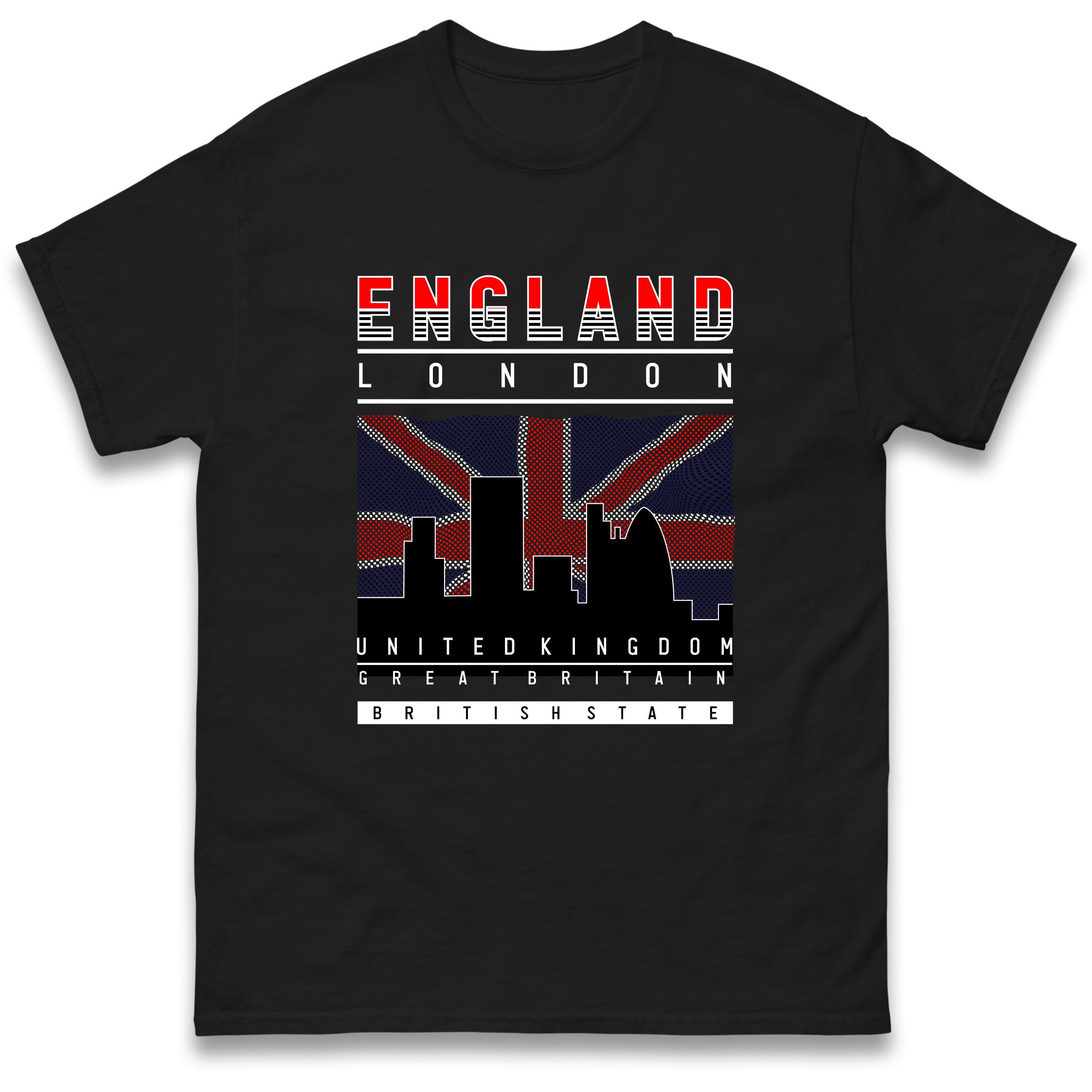England London T-Shirt Tshirt Mens Womens Tops Unisex Tees 100% Cotton 3XL