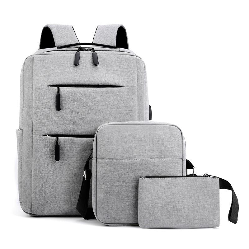 

TS JYL laptop bag,New Backpack Unisex Student Simple Large Multi-Function Commuter Bag OneSize серый