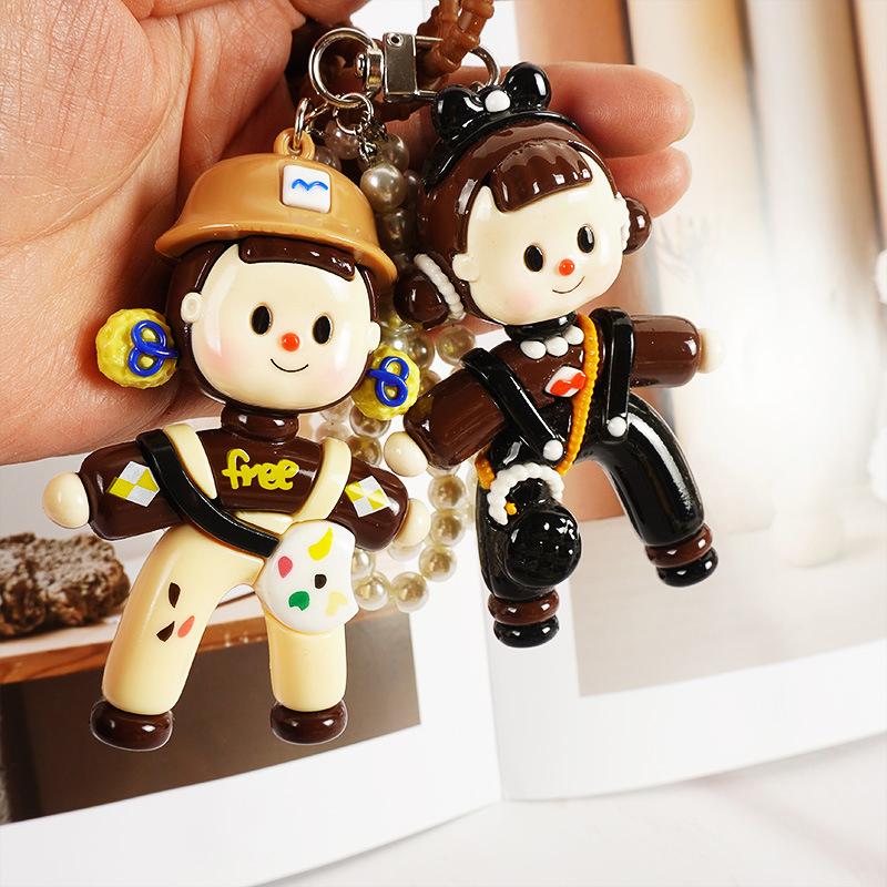 Splits Girl Duomei Pendant Car Pendant Bag Pendant High-Grade Keychain Cute Creative Gift Bag Pendant