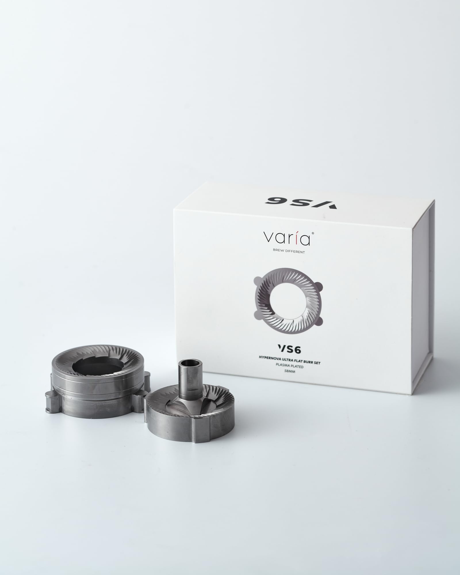 

Varia 58mm Flat Burrs for VS6 Grinder Replacement Electric Mill Grinder Replacement Blades Flat Blades ULTRA [Official Manufacturer] (VS6 Blades)