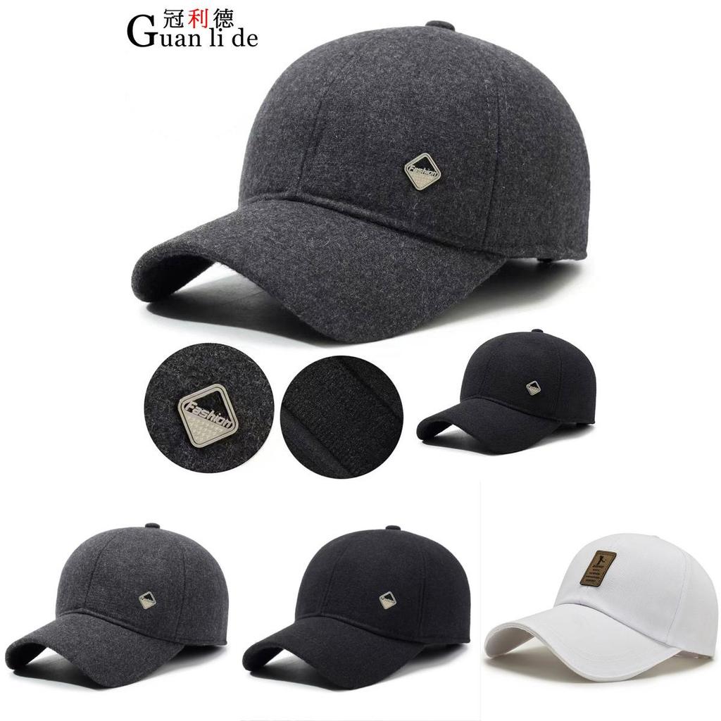 Fashion Mens Baseball Cap Cotton Stylish Short Brim Warm Outdoor Windproof Hat