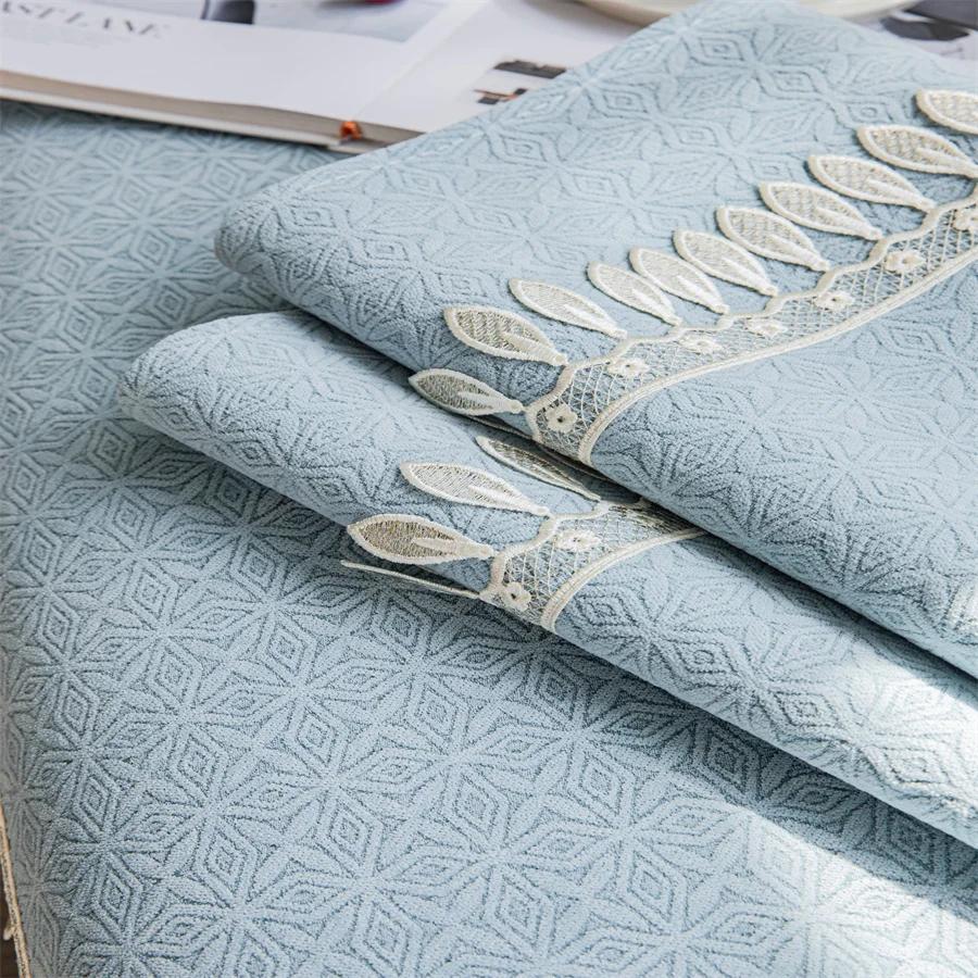 Four Seasons Universal Chenille Precision Jacquard Sofa Cushion Modern Simple Stitching Non-Slip Sofa Cushion Towel