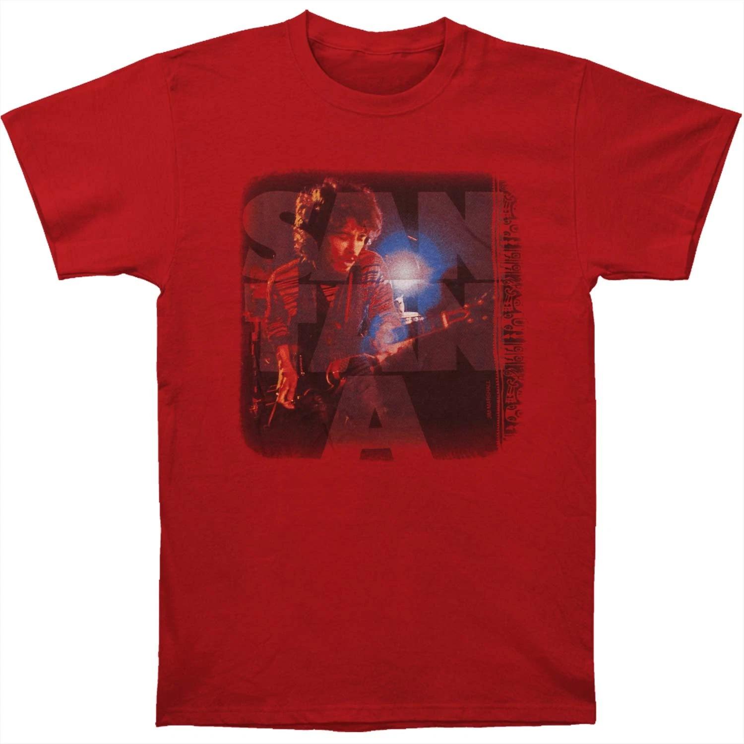 Men s Santana Mirage Slim Fit T-shirt Medium Red XXXL