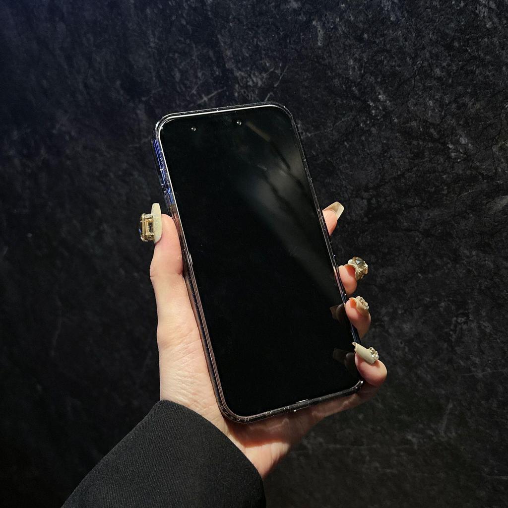 Apple iPhone 16 Pro Starry Sky Gold Glitter Magnetic Charging Case - Drop-Proof Protective Design