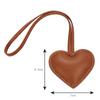[tonecraft] heart bag charm simple orthodox Popularity Fashionable cute microfiber leather Puni Puni (camel)