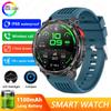 Militärische 1100mAh Super-Große Batterie Herren Kompass Smartwatch 1,7-Zoll AMOLED Bluetooth-Anruf IP68 Wasserdicht Sport Smartwatch