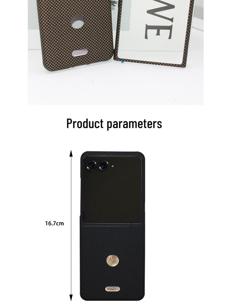Kevlar Magnetic Phone Case for Moto60u/50u/50/40u - Lightweight Aramid Fiber Protection