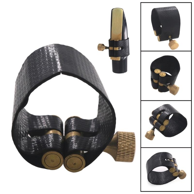 Saxophone Clip Leather Ligature Single Screw Fastener Clip Mouthpiece Ligature