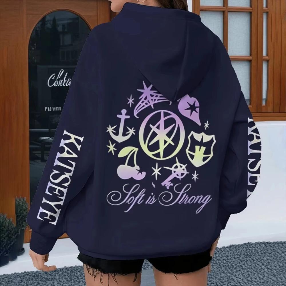 Neue Kpop Vintage Katseye Grunge Grafik Hoodies Damen Herren Popmusik Band Hoody Katseye Mode HipHop Sweatshirt Harajuku Unisex