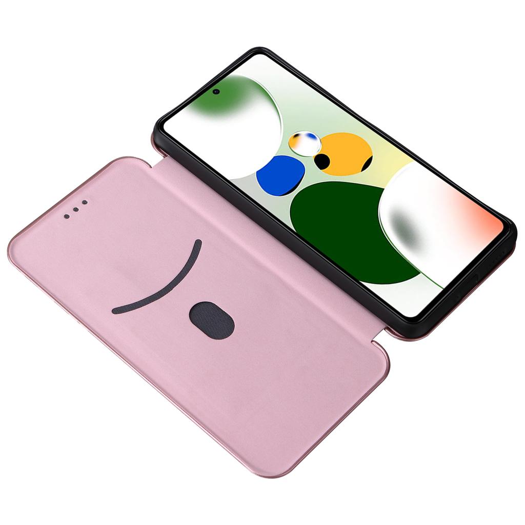 Para Xiaomi Redmi Note 12 Pro Speed 5G/Note 12 Pro 5G/Poco X5 Pro 5G Capa de Telefone Couro PU Textura Fibra de Carbono Suporte Ranhura para Cartão Capa de Telefone