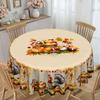 Simple Pastoral Table Cloth, Table Cloth/Coffee Table Cloth, Pumpkin Turkey Fruit Pattern, Household