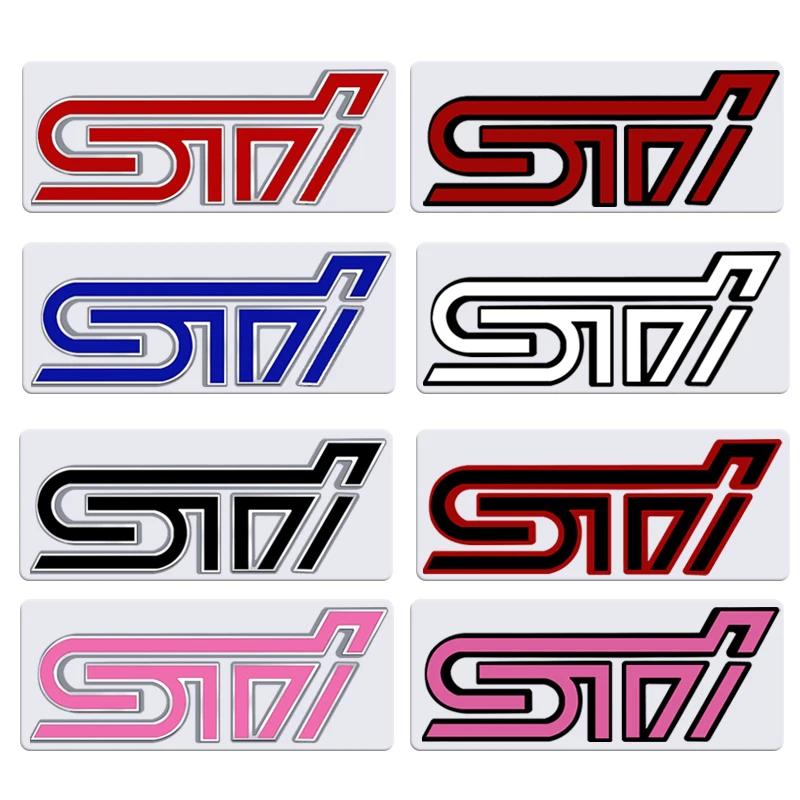 3D Metal Car Front Grille Emblem Auto Rear Trunk Sticker Badge For Subaru STI Logo Forester Impreza Tribeca XV Outback Crosstrek vg5