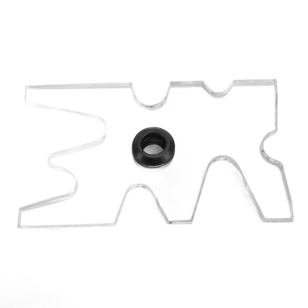 Rubber Pool Cue Bridge Head Clear Acrylic Billiard Cue Bridge  Professional Use