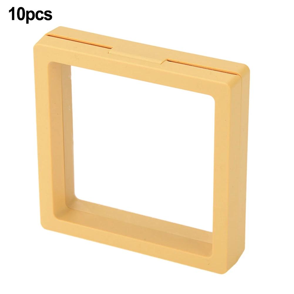 High-quality Brand New Coin Display Holder Storage Supplies Easy To Use Plastic 10pcs 3D Floating Display Holder