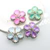 3Pcs/Lot33 * 35MM Flower Plate Button Water Diamond Flower Colored Coat Decoration Button DIY Hand Sewn Clothing Accessories