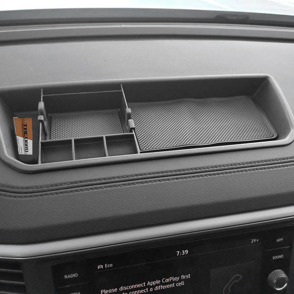 For VW Atlas and Cross Sport Accessories Dashboard Organizer 2018 2019 2020 2025 2025 2025 Insert ABS Box Storage