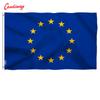 90 X 150cm EU(European Union)  High Quality Home Decor Large European Union Flag Polyester EU Hanging Flying Banner  NN019