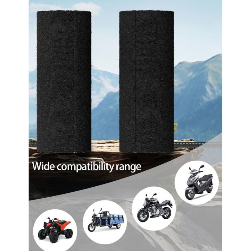 Quick Heat Motorcycle Handle Covers for Winter Riding Waterproof Multiple Heat Settings Easy Installation On Scooters