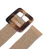 Women Wide Dress Belt Shirt PP Straw Belly Necklace Elastic Waist Chain Body Jewelry Straw Belt