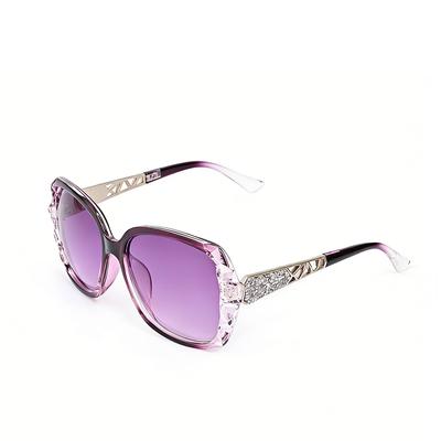 Fashion Big Purple Sunglasses Women Luxury Brand Square Sun Glasses Female Mirror Shades Ladies S02