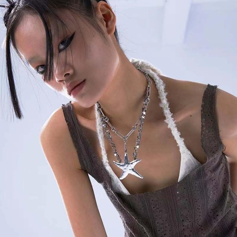 Temperament Niche Collarbone Chain Korean Student Simple Starfish Jewelry