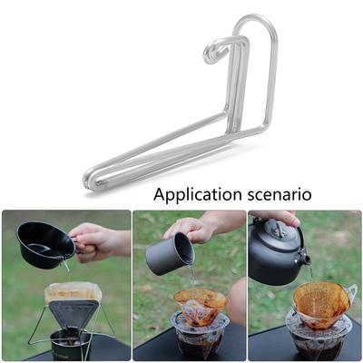 Lightweight Stainless Steel Drips Spout Hand Brewed Coffee Diversions Nozzles Outdoor Cup Bowl Claw Wire Drain Spout