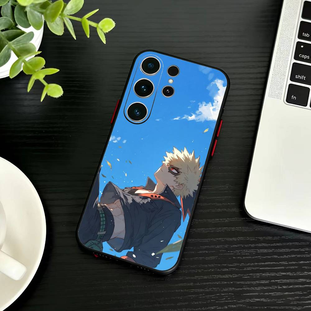 Katsuki Bakugo Hero Academia Phone Case For Samsung S26,S25,S24,S23,S22,S21,S20,Plus,Fe,Lite,Others Black Cover
