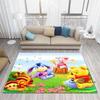Winnie The Pooh Cartoon Pattern Rug, Bedroom Play Mat, Bedroom Decor Rug, Living Room Rug, Crawling Mat, Gift Rug
