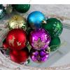 40PCS Fashion Plastic Christmas Ball Set 6cm Suspensable Xmas Ornament Ball Multicolor Xmas Baubles Storefront