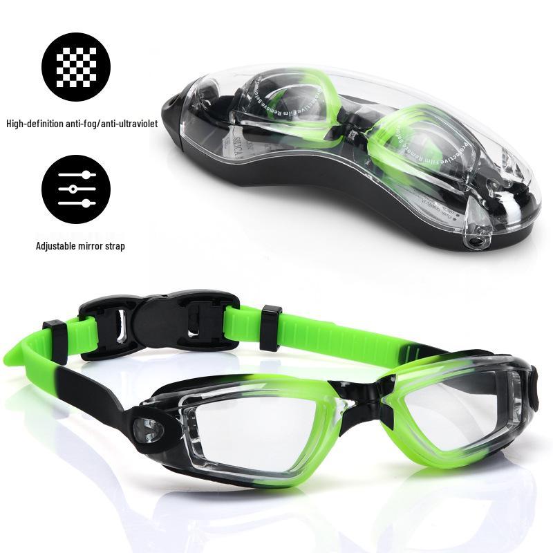 

Унисекс Очки для плавания от близорукости: Профессиональное, Водонепроницаемое, Защищающее от запотевания, Детское снаряжение для плавания HD.