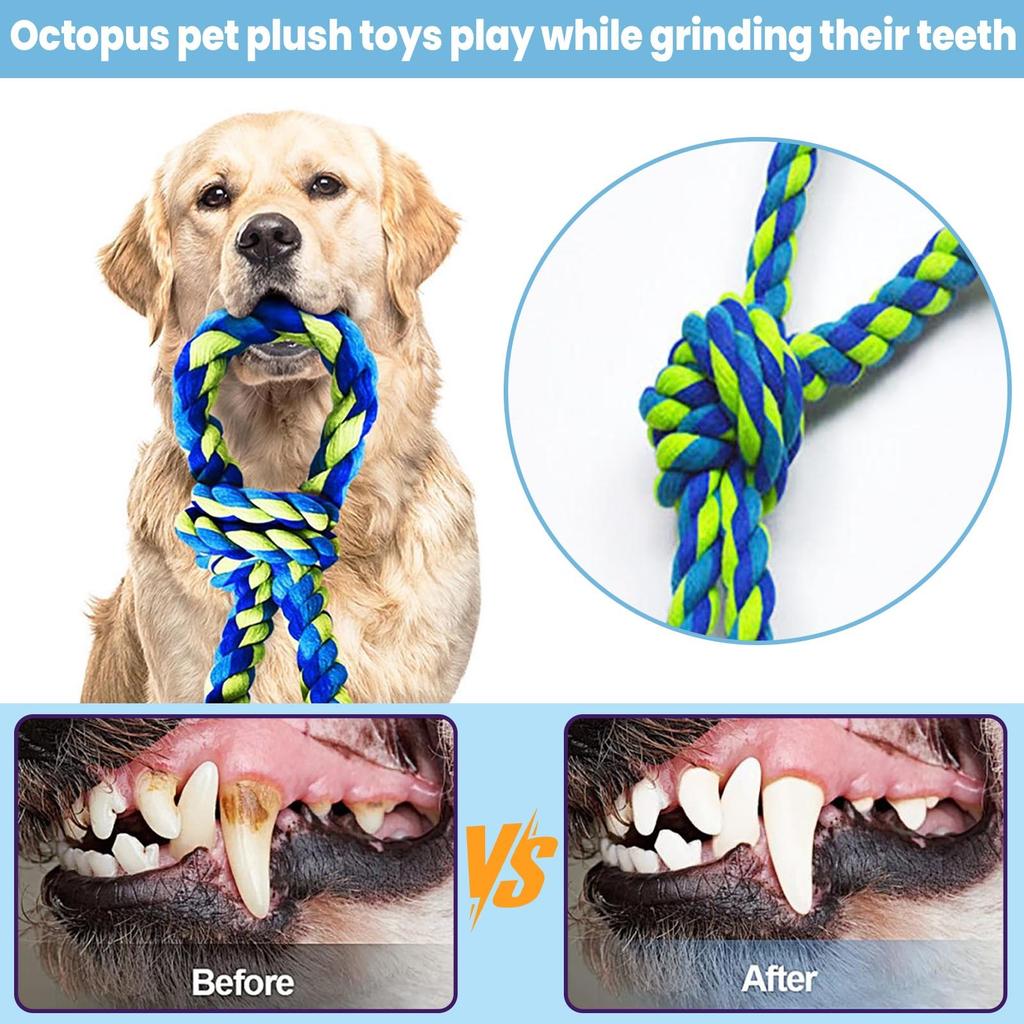 Heavy Duty Dog Toy For Aggressive Chewers – Tough Chew Toys For Large Dogs, Great For Tug-of-War & Teeth Cleaning